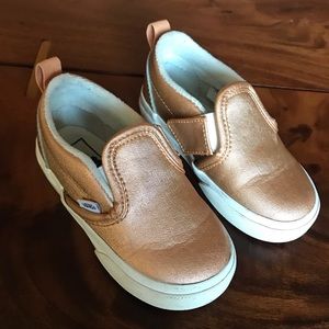 Rose Gold Toddler Vans 7